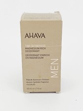 Ahava Mens Time To Energize Magnesium Rich Roll On Mineral Deodorant 1.7 oz