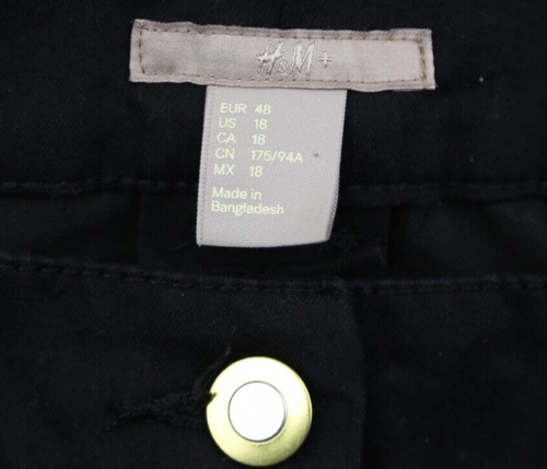 Damen H&M Mid Rise Skinny Stretch Hose schwarz 5 Taschen Größe 18 (36x31) - Bild 3 von 6