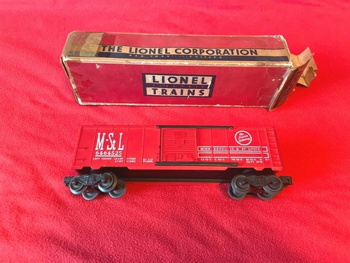 LIONEL POSTWAR 6464-525 MINNEAPOLIS & ST LOUIS (MStL) BOXCAR 1957-58 W/OB C7 - Picture 6 of 9