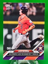 Zach Dezenzo 2024 TOPPS NOW 526  Doubles For First Career Hit Purple /25