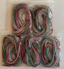 20 16" Strands 4mm Glass Pearls Mixed Color Bulk Lot 2,000 Round Beads Crafts