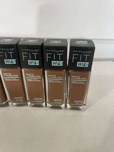 6 Maybelline Fit Me Matte + Poreless Liquid Foundation Makeup 368 Deep Golden - Picture 8 of 13