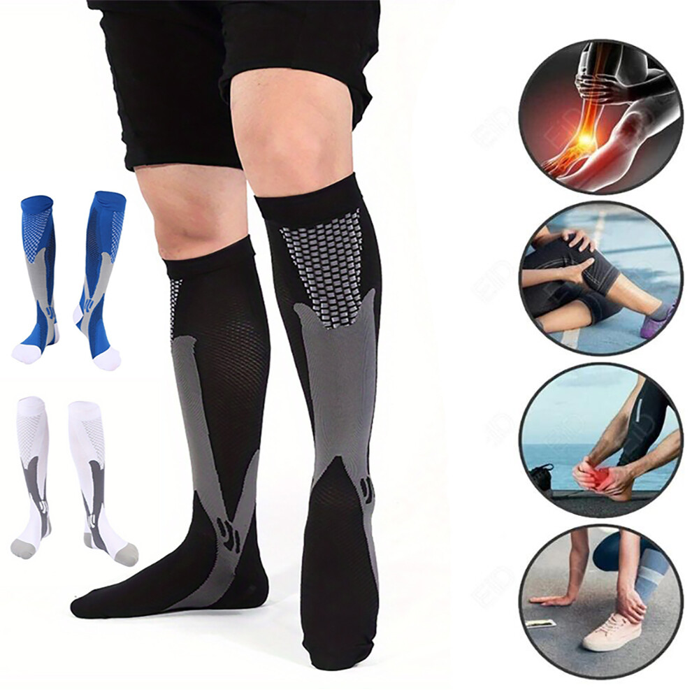 Compression Socks 20-30 mmhg Knee High Running Sports Long Stockings Men Women-image