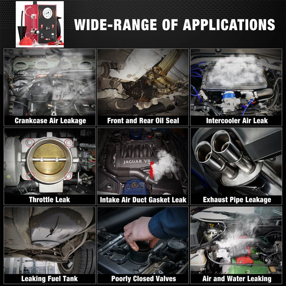 Máquina de humo EVAP Detector de fugas automotriz Sistema de tubería de combustible Probador de diagnóstico Foto 4 de 4