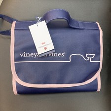 Vineyard Vines Portable Wipeable Baby Changing Pad NWT Pockets Navy Pink