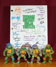 Teenage Mutant Ninja Turtles 1990 Script Signed- Autograph Reprints- TMNT Movie