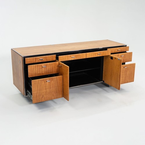 1970s Davis Allen of SOM Custom Oak / Chrome Credenza General Fireproofing Co. - Bild 3 von 12
