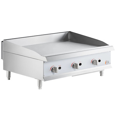 36'' Gas Countertop Griddle with Manual Controls - 90,000 BTU