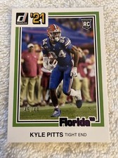 2021 Panini Chronicles Draft Picks Donruss Rookie Kyle Pitts Pink Falcons #/49