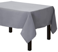 Gee Di Moda Square Tablecloth - 52 x 52 " - Charcoal for Square or Round Table