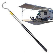 Portable RV Awning Opener Tent Camping Telescopic Puller Easy Reach Rod 1pcs