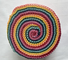 True Fabrics Solid Cotton Jelly Roll 2.5" Strips Multicolor Quilting