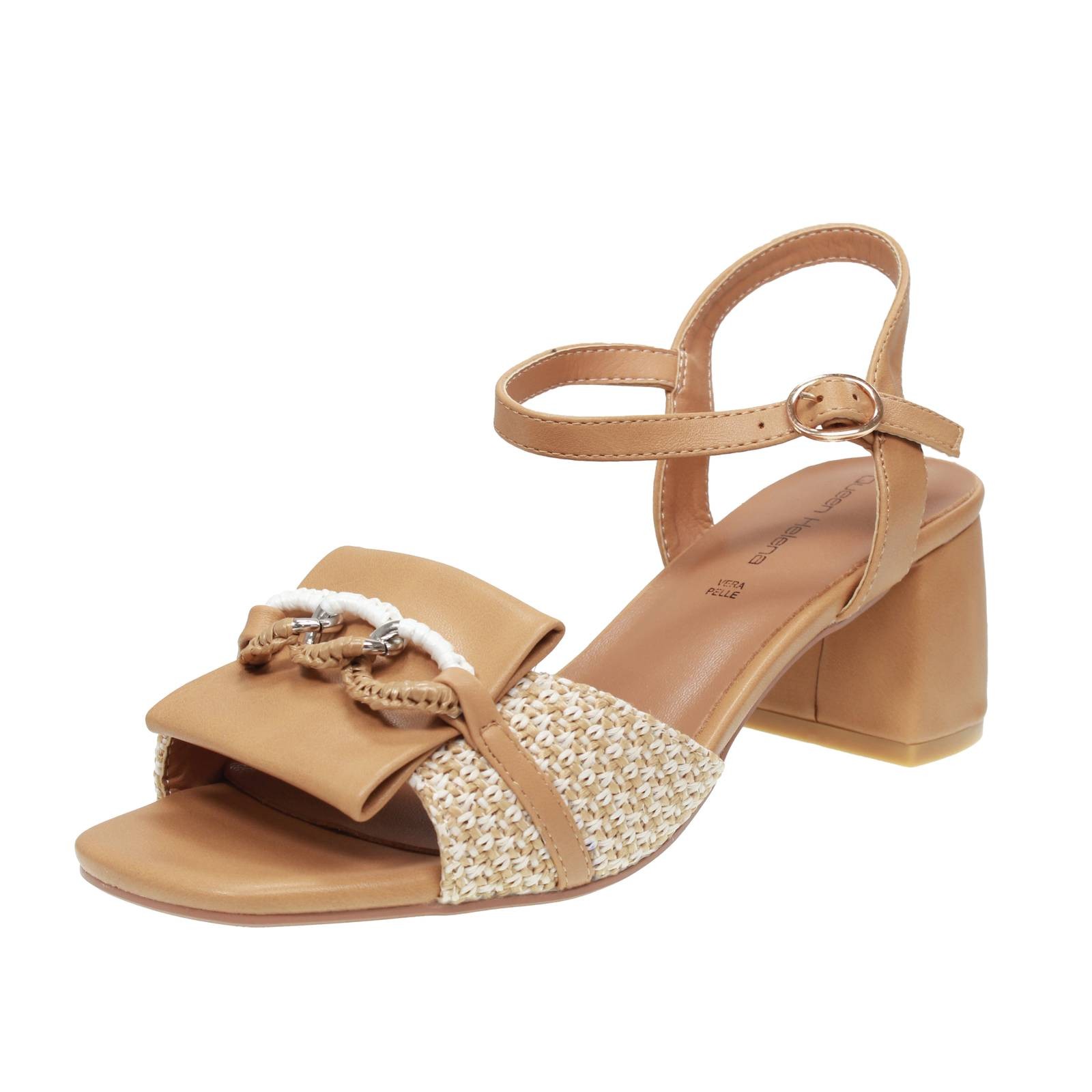 Queen Helena Sandalen mit Absatz und Riemchen beige - Gre 39 251 cm Schuhe 10890₽