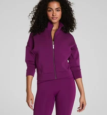 HOT SELLING SPANX AirEssentials® Track Jacket, Snapdragon