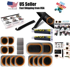 Bike Tire Repair Kit, Bicycle Inner Tube Puncture Patch Kits with Vulcanizing...