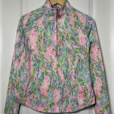 Lilly Pulitzer Unicorn of the Sea Half Zip High Neck Skipper Popover Sweatshirt