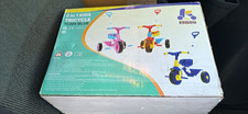 KRIDDO 2-in-1 Kids Toddler Tricycle 3-Wheel Ride-On Bike TC005-BLUE