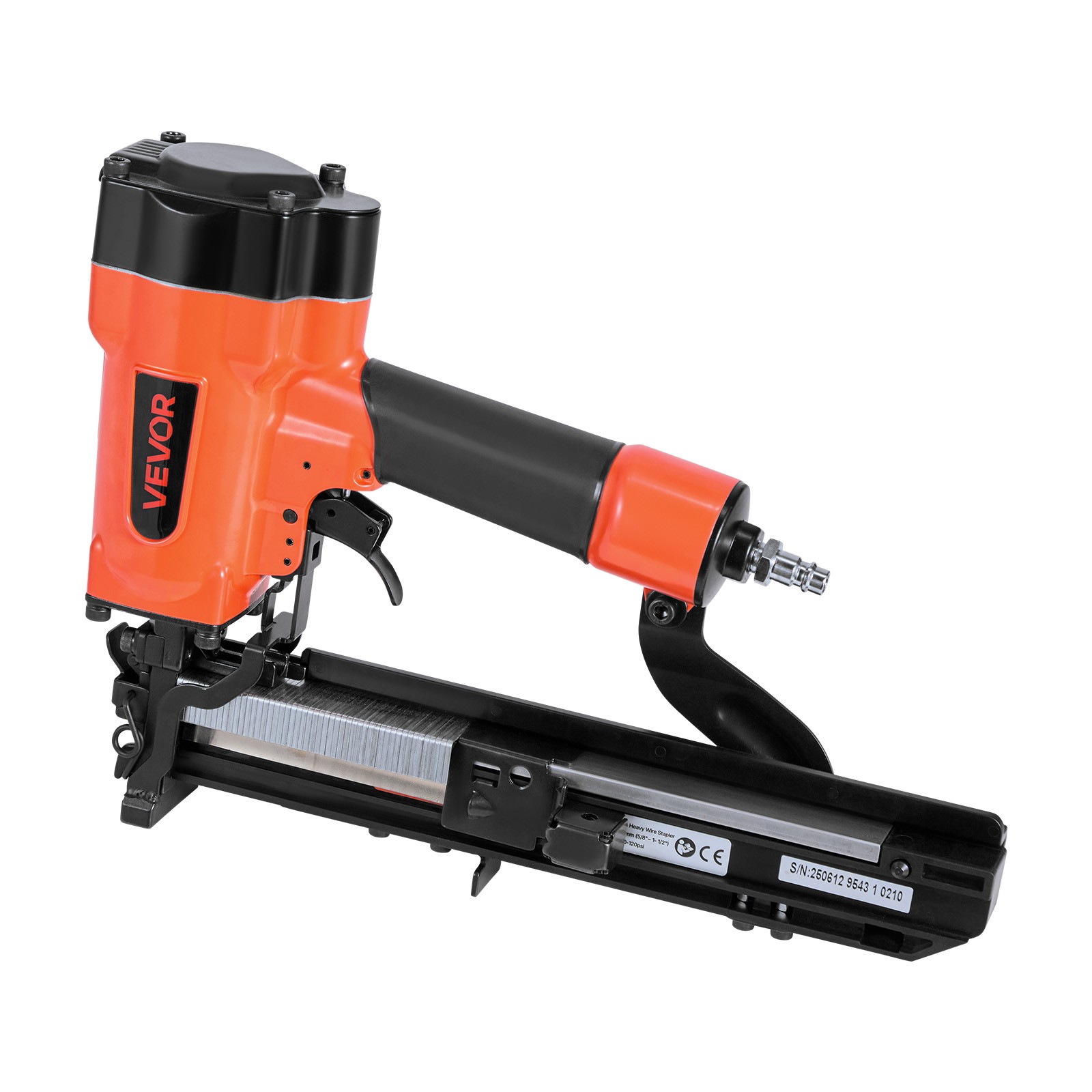 VEVOR Pneumatic Staple Gun 16 Gauge 1-inch Wide Crown Air Stapler 70-120 PSI