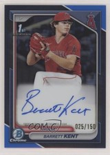 2024 Bowman Chrome Prospect Blue Refractor 25/150 Barrett Kent #CPA-BK Auto 14sd