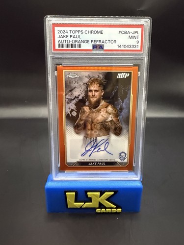 Jake Paul [Orange Refractor] #CBA-JPL 2024 Topps Chrome Autograph card