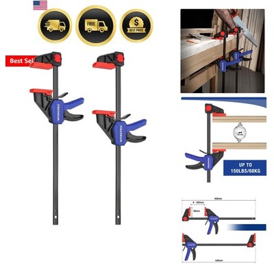 12'' Clamps for Woodworking 2-Pack, Quick-Release Wood Clamps/Spreader Light D...