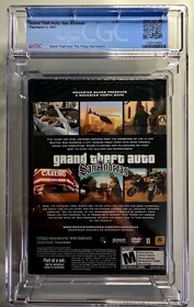 Grand Theft Auto: San Andreas PlayStation 2, Trilogy Sealed Graded CGC 9.9 A++