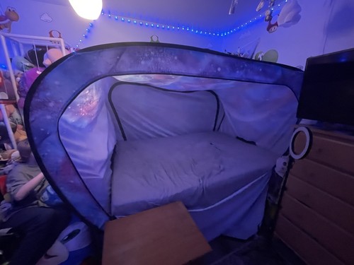 Full Size - Privacy Pop up Tent - Eclipse/galaxy/tie Dye Pattern