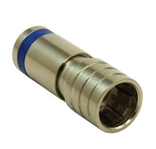 Compression Connector RG6 Coax to F-type Male Push-Type