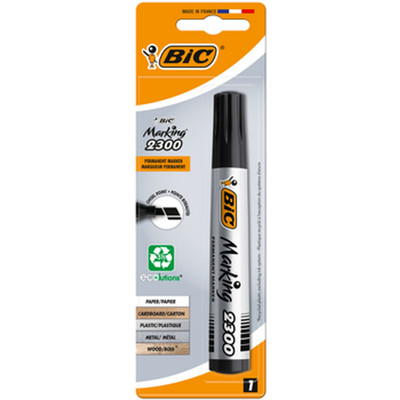 3086122301093 BIC Marking 2300 ECOlutions marker permanentny czarny ścięta końcó