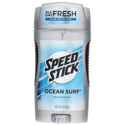 3 Pack Speed Stick Ocean Surf Deodorant Maximum Confidence Clear Stick, 3 Oz