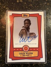 2025 Topps Chrome McDonalds All American Caleb Wilson On Card Auto #EA-CW
