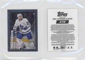 2022-23 Topps Chrome NHL Sticker Collection Mark Giordano #470