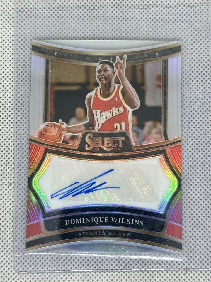 Fleer Dominique Wilkins 1986 novato, 1986 Fleer pegatina RC, 2024 Panini automático/99 Foto 2 de 4