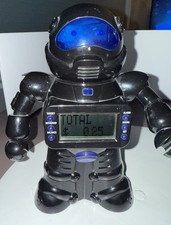WAH HING TOY ROBOT BANK Tracks Date, Time, Encourages Saving Eyes Light Up Blue