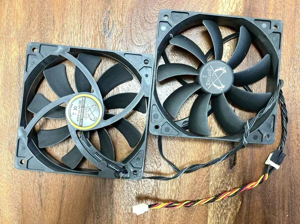 Scythe 120mm 3 pin Computer case fans PC Gaming DC 12V SY1225SL12SL - Image 4 of 4