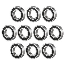 10Pcs 12mm x 24mm x 6mm Deep Groove Ball Bearings Double Sealed