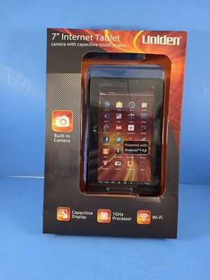Uniden 7'' Internet Tablet UTAB71 Black , 1GHz Processor, Built-in Camera, Wi-Fi