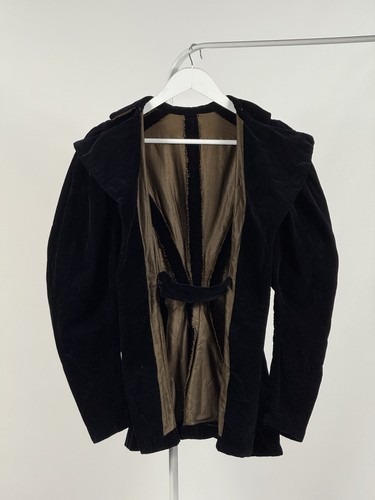 Antique Victorian 1800s Bodice Jacket Silk Velvet jacket - Picture 7 of 14