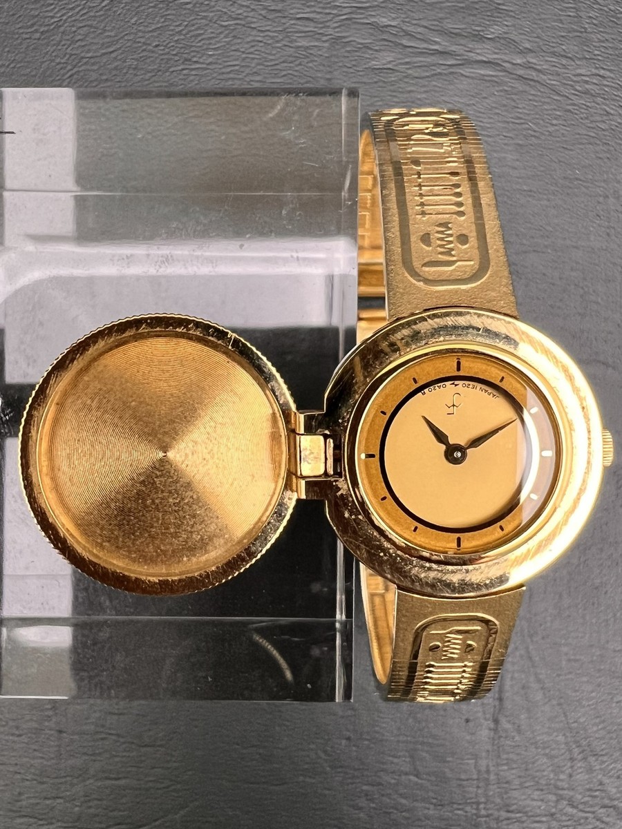 Vintage 1985 Seiko Golden Nefertiti Bangle Quartz Ladies Watch
