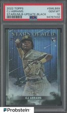 2022 Topps Stars of MLB Update Black CJ Abrams RC Rookie 25/25 PSA 10