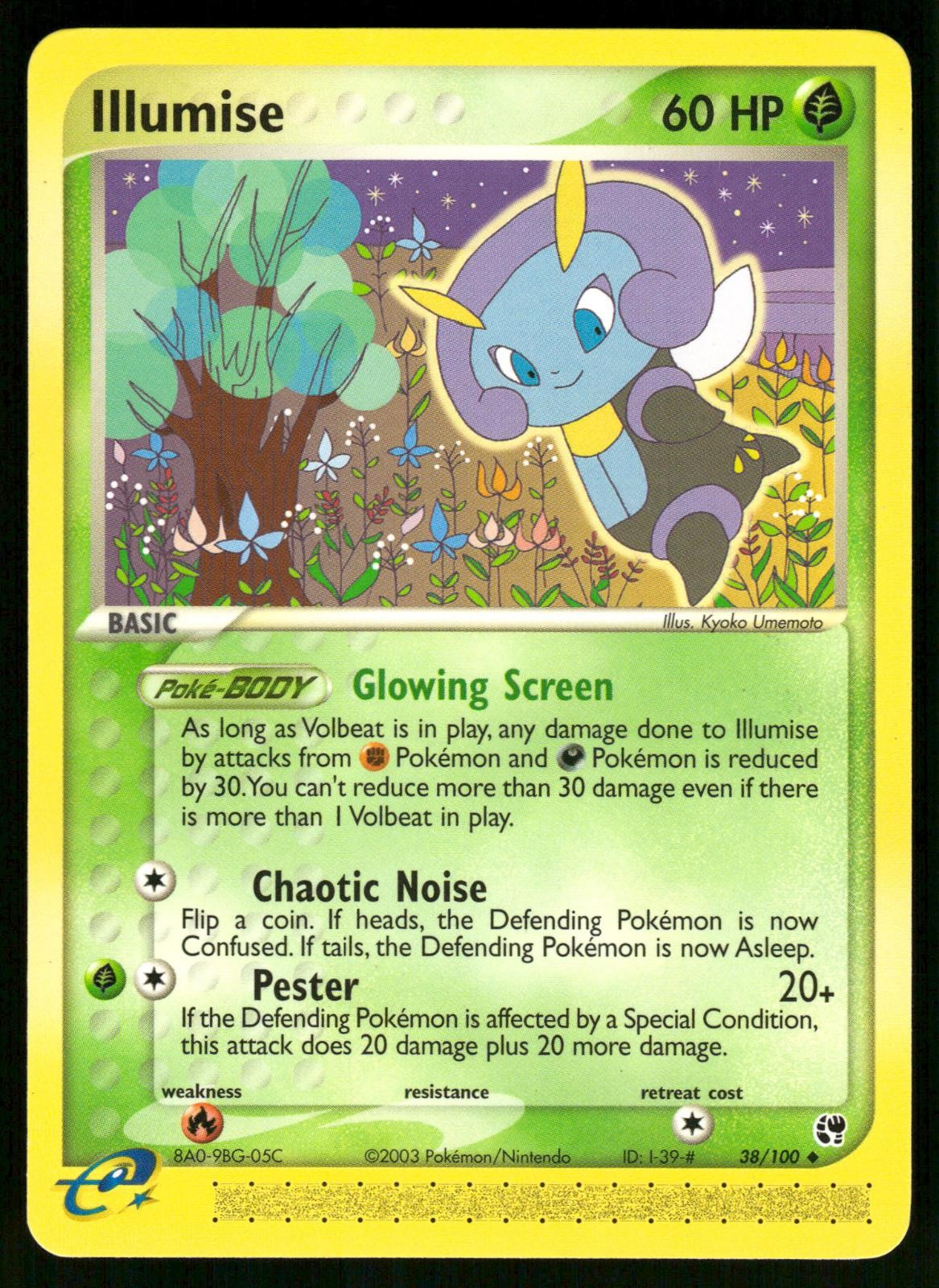 Illumise 38/100 Uncommon Sandstorm Pokemon NM