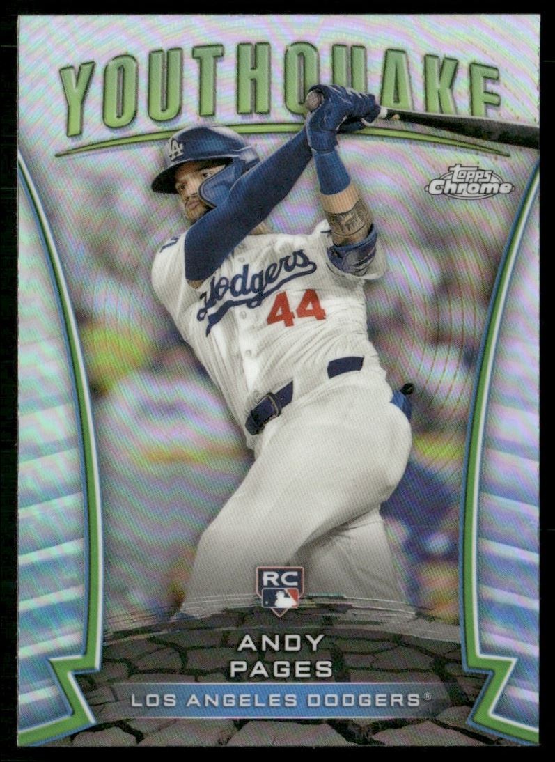 2024 Topps Chrome Update Youthquake Andy Pages RC Dodgers #YQ-68 *A*