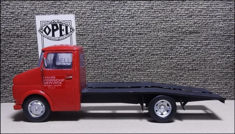 Opel Blitz B Hahn Transporter Le Mans Siegerauto 1970 1:43 Unikat