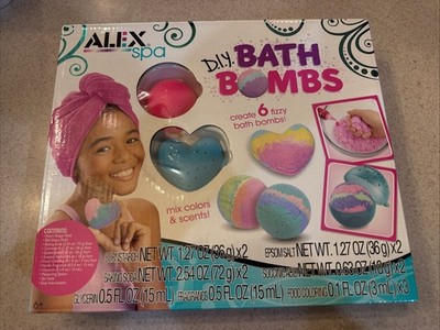  Bath Bombs Kit. Alex Spa DIY Bath Bombs. Create Six Bath Bombs. New In Box