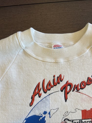 80s Vtg Alain Prost Marlboro Jerzees Russell Formula 1 Racing Sweatshirt XL Z62 - Picture 4 of 17
