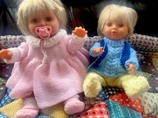 Vintage Tiny Tears 2002 & H. Toy Boy Doll (Anatomically Correct) + Knit Outfits