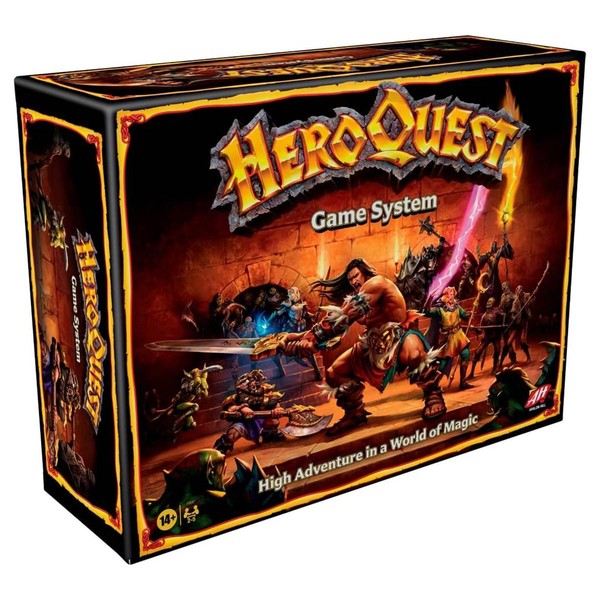 Hasbro Avalon Hill Heroquest Spielsystem Fantasy Brettspiel Dungeon Miniaturen-image