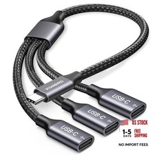 USB C Splitter 1 in 3 Out, USB Type C Splitter, USBC Male to Multi Type C