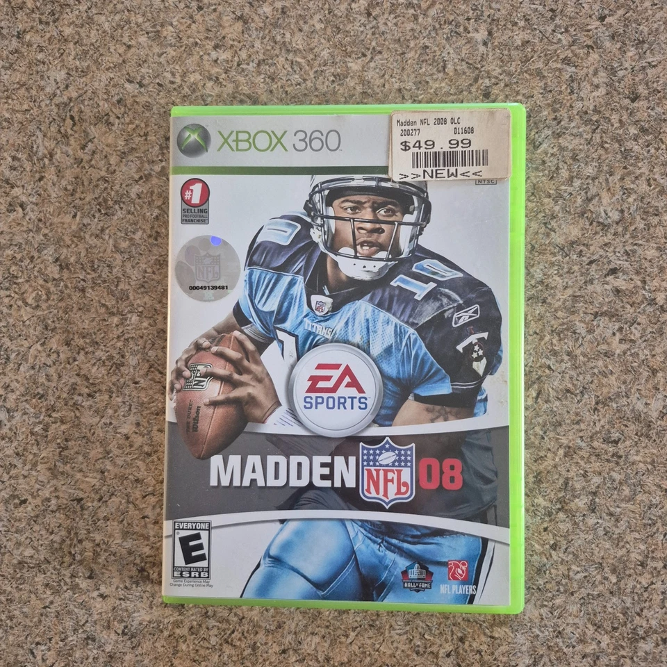 Xbox 360 Madden 08、09 和 10 和 NCAA 足球 09 视频游戏 4 件装带手册 — 第 3/4 张图片