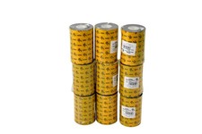 Zebra 6000 Wax Ribbon 110mm X 450M Thermal Transfer Lot 9 Rolls New Black OEM